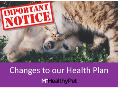 Pet health plan update